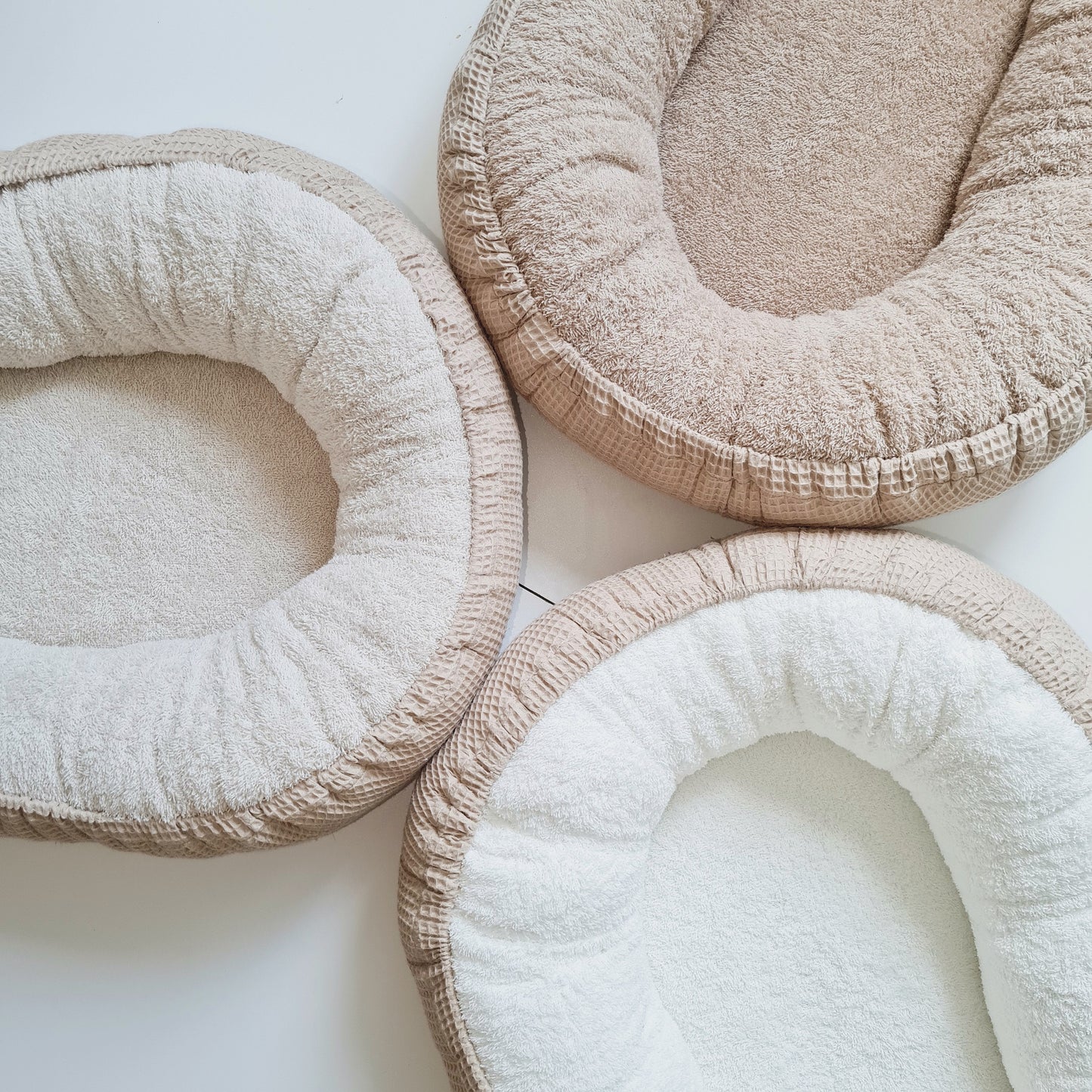 Baby nest beige / terry cloth natural