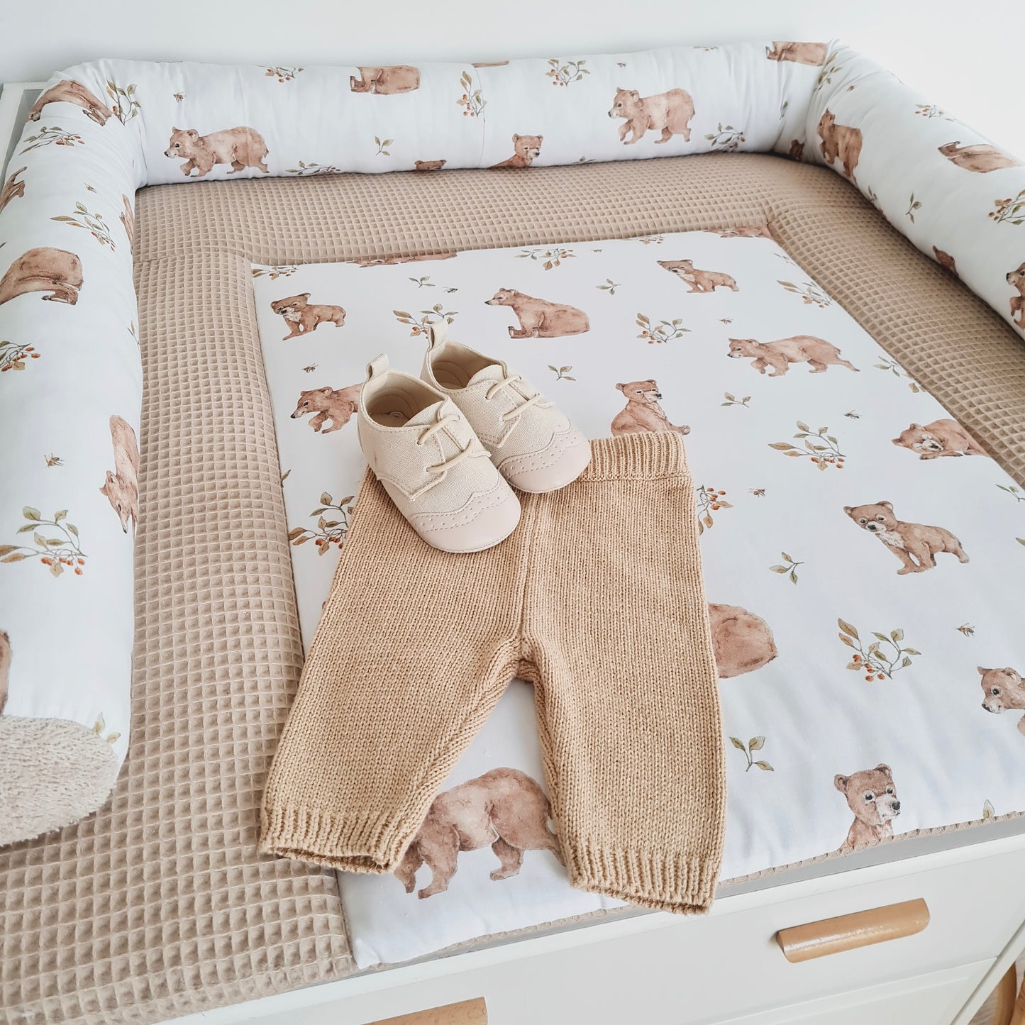 Changing mat Bear Beige