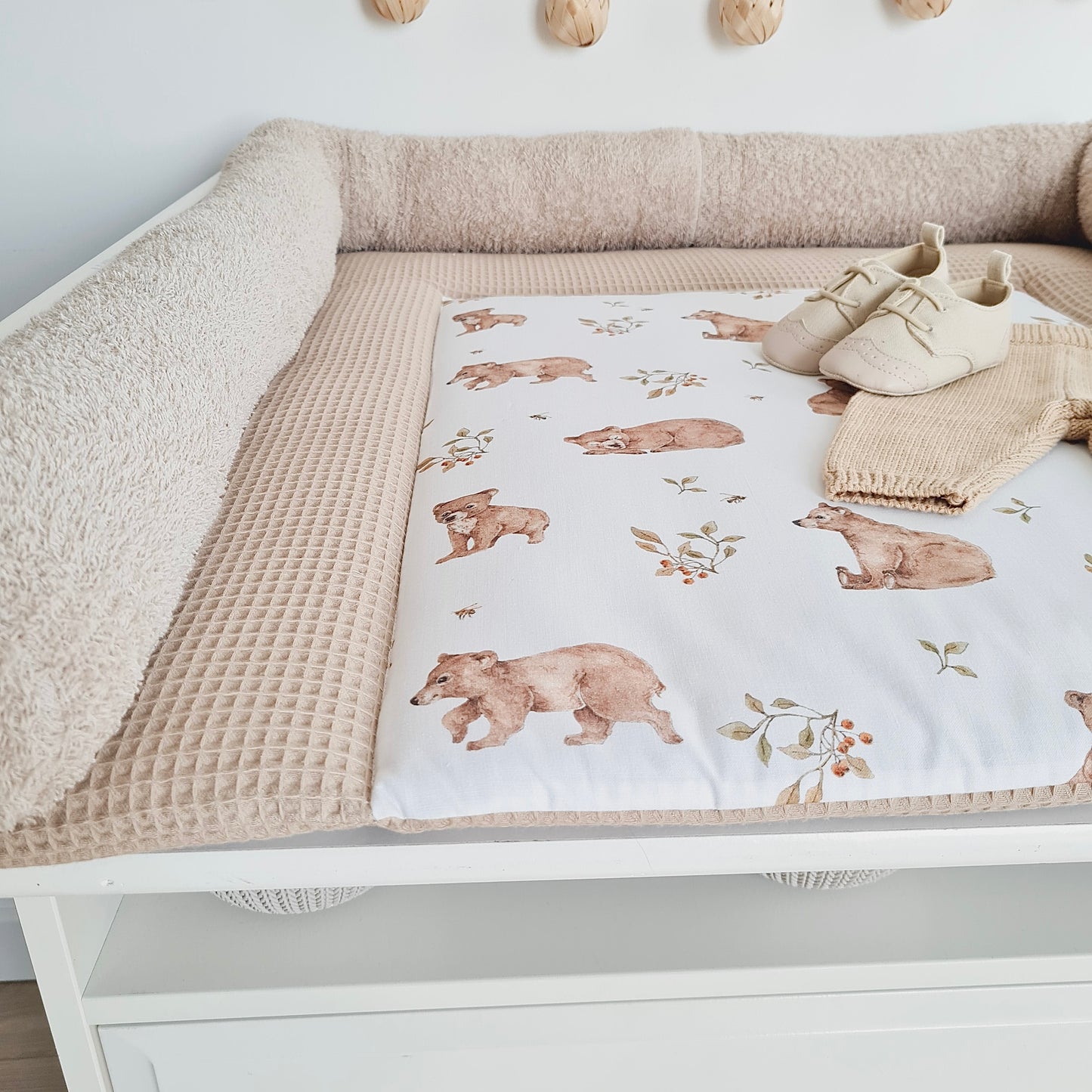 Changing mat Bear Beige